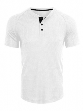 Herr T-shirts Casual Jewel Neck Oversized Kort Ärm