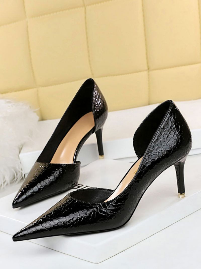 Dam Högklackat Stiletto Heel Pumps Pu-läder