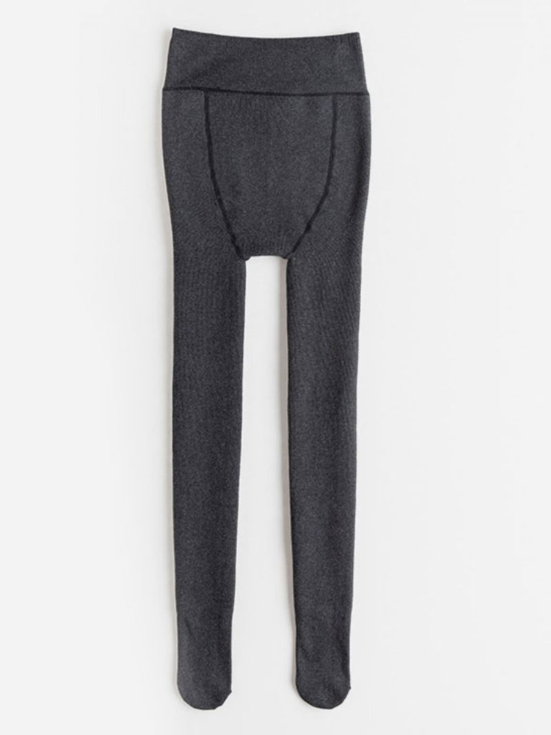 Damleggings Slim 400g Tights Varma Vinterstrumpor - Djupgrå