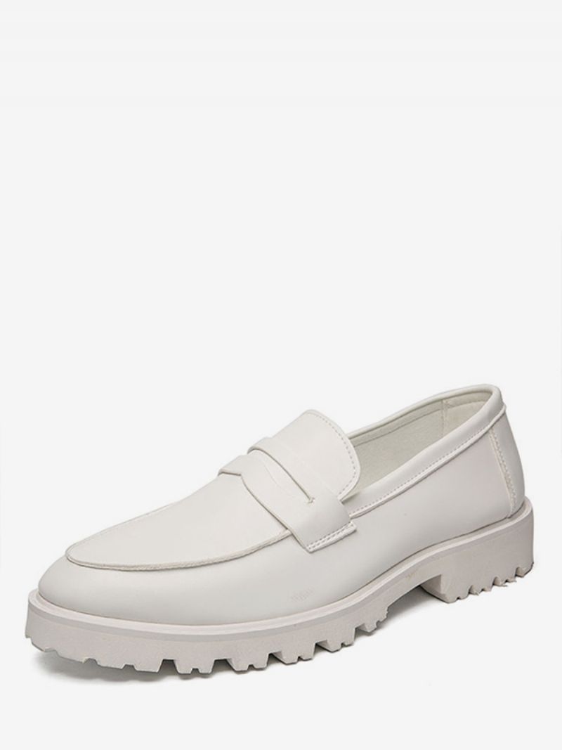 Penny Loafers För Män - Vit