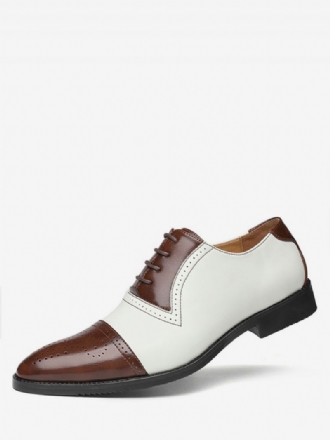 Herrmössa Brogue Oxfords Bröllopsklänning Oxford Formell Skor Vit