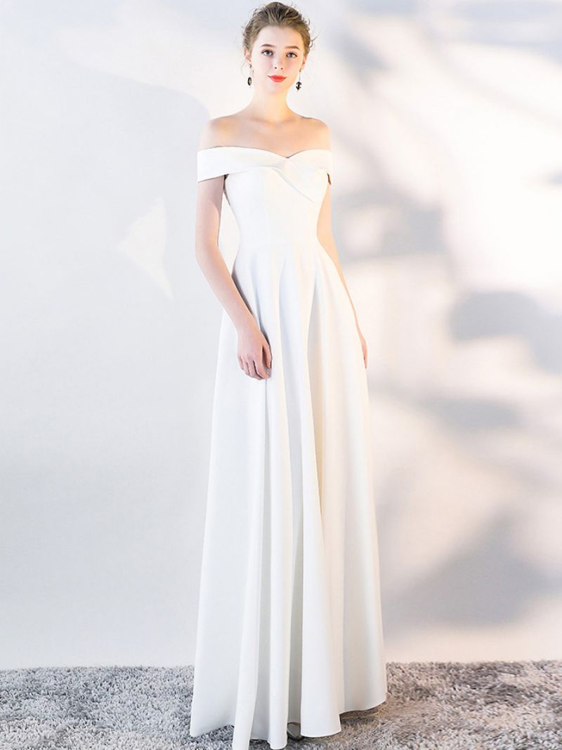 Off Shoulder Klänningar För Kvinnor Elegant Födelsedagsfest Prom Cocktail Maxiklänning