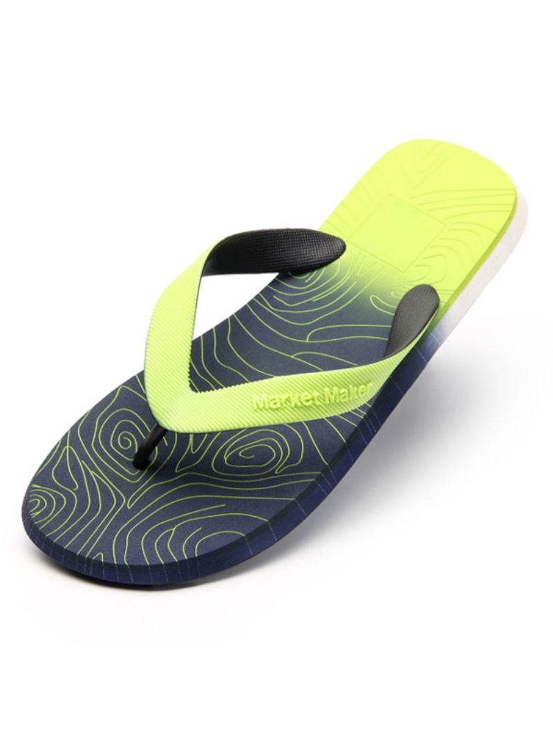 Sandaler För Män Slip-on Pvc Övre Eva-sula - Grön